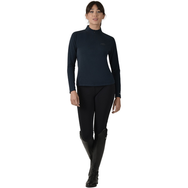2025 WeatherBeeta Womens Bamboo Long Sleeve Performance Base Layer 1028436 - Navy